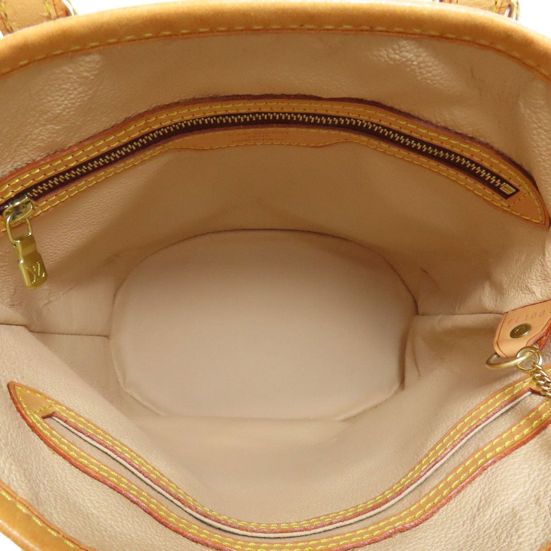 LOUIS VUITTON Tote Bag M42238 Monogram canvas Brown Bucket M Bucket PM Women Used Authentic
