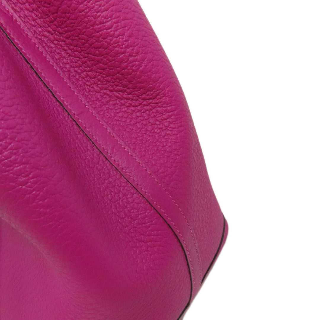 HERMES Tote Bag Negonda pink Garden Party PM SilverMetal Women Used Authentic