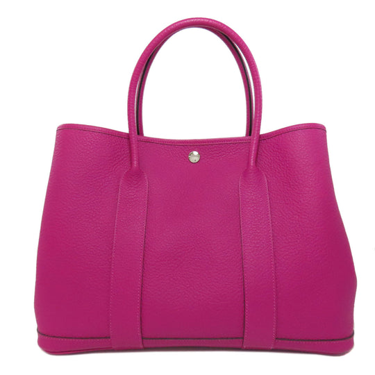 HERMES Tote Bag Negonda pink Garden Party PM SilverMetal Women Used Authentic