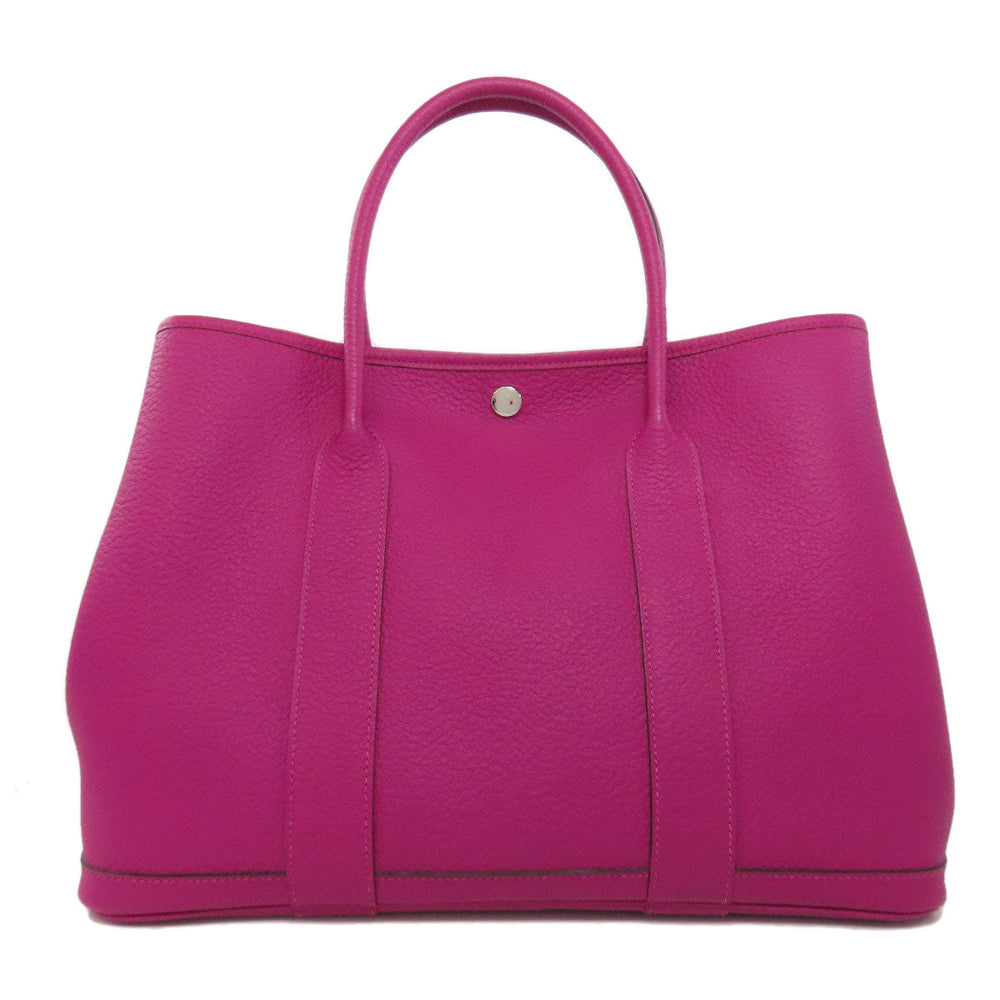 HERMES Tote Bag Negonda pink Garden Party PM SilverMetal Women Used Authentic
