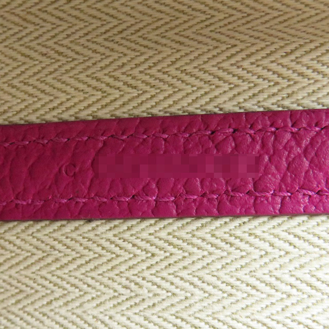 HERMES Tote Bag Negonda pink Garden Party PM SilverMetal Women Used Authentic