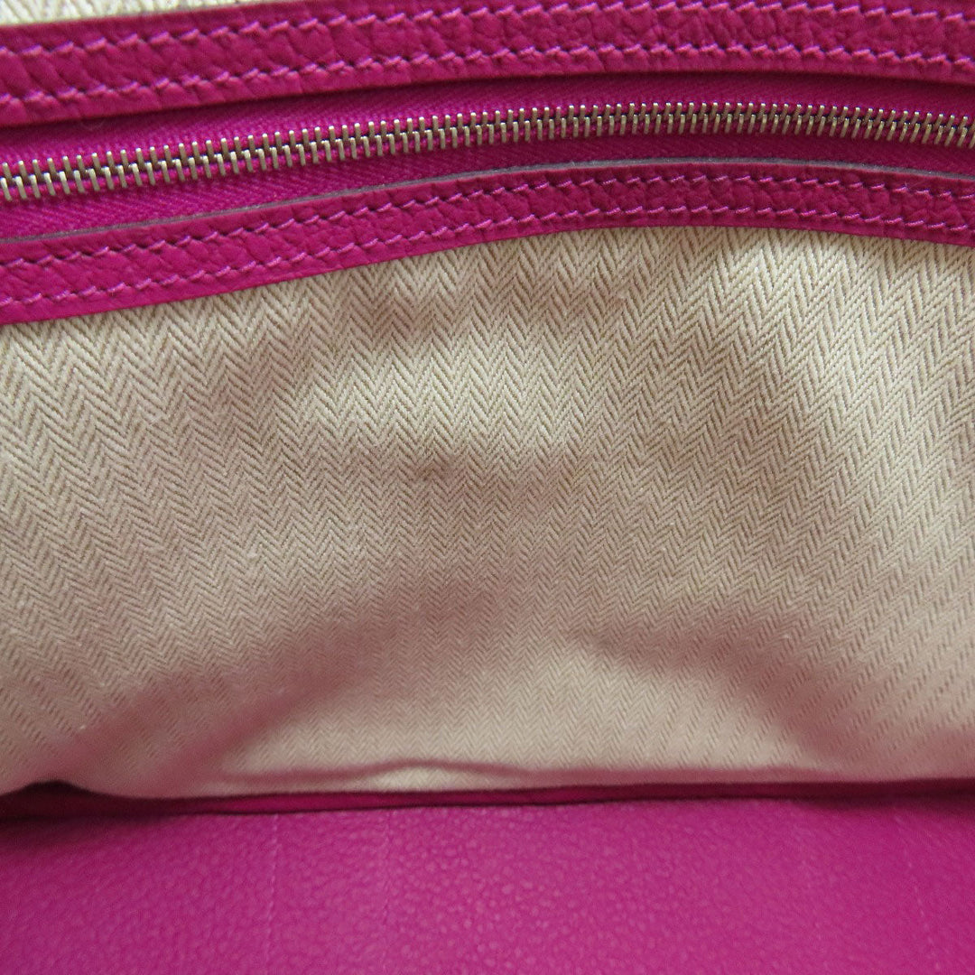HERMES Tote Bag Negonda pink Garden Party PM SilverMetal Women Used Authentic