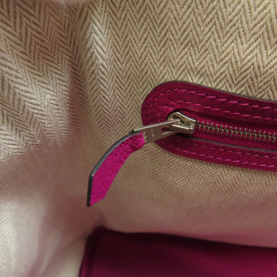 HERMES Tote Bag Negonda pink Garden Party PM SilverMetal Women Used Authentic