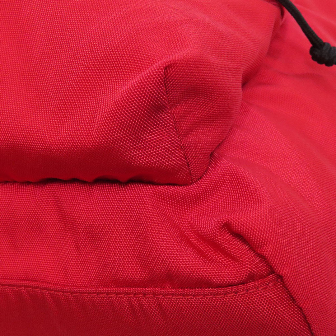BALENCIAGA Backpack Nylon Red logo Women Used Authentic