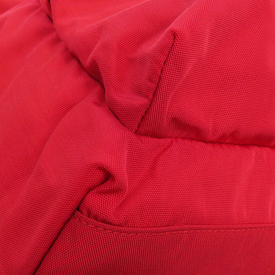 BALENCIAGA Backpack Nylon Red logo Women Used Authentic