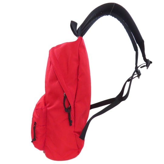 BALENCIAGA Backpack Nylon Red logo Women Used Authentic
