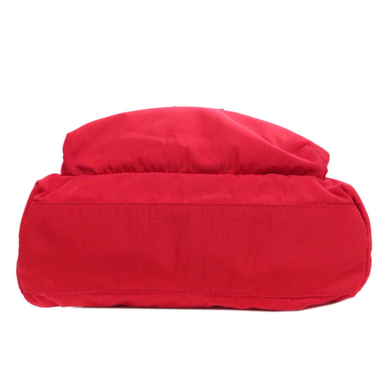 BALENCIAGA Backpack Nylon Red logo Women Used Authentic