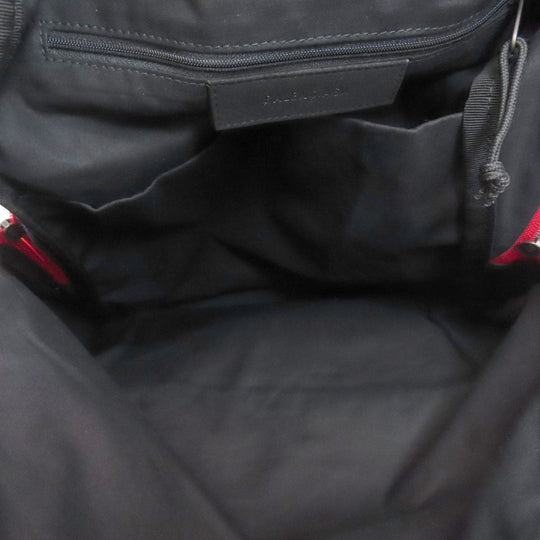 BALENCIAGA Backpack Nylon Red logo Women Used Authentic