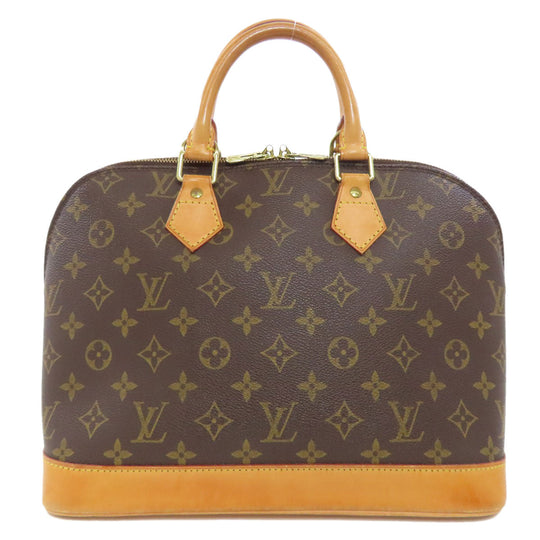 LOUIS VUITTON Handbag M51130 Monogram canvas Brown Alma Women Used Authentic
