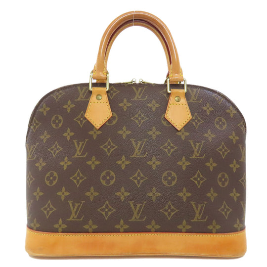 LOUIS VUITTON Handbag M51130 Monogram canvas Brown Alma Women Used Authentic