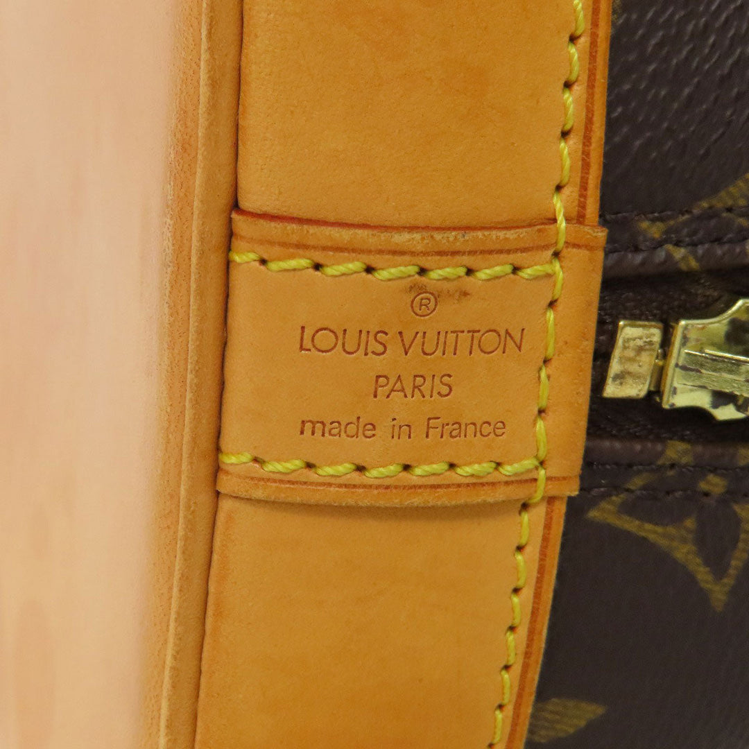 LOUIS VUITTON Handbag M51130 Monogram canvas Brown Alma Women Used Authentic