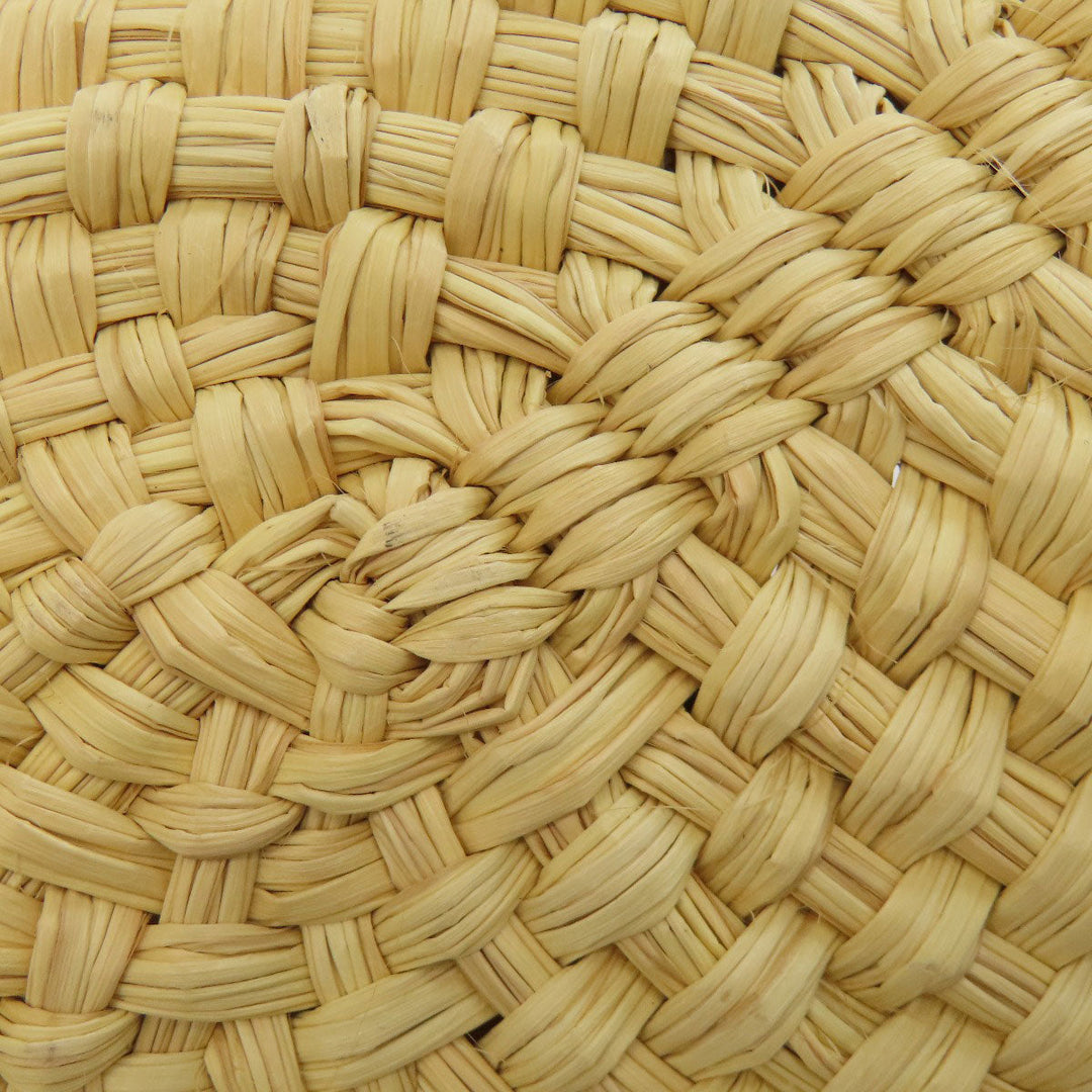 LOEWE Tote Bag straw beige Anagram 2WAY Women Used Authentic