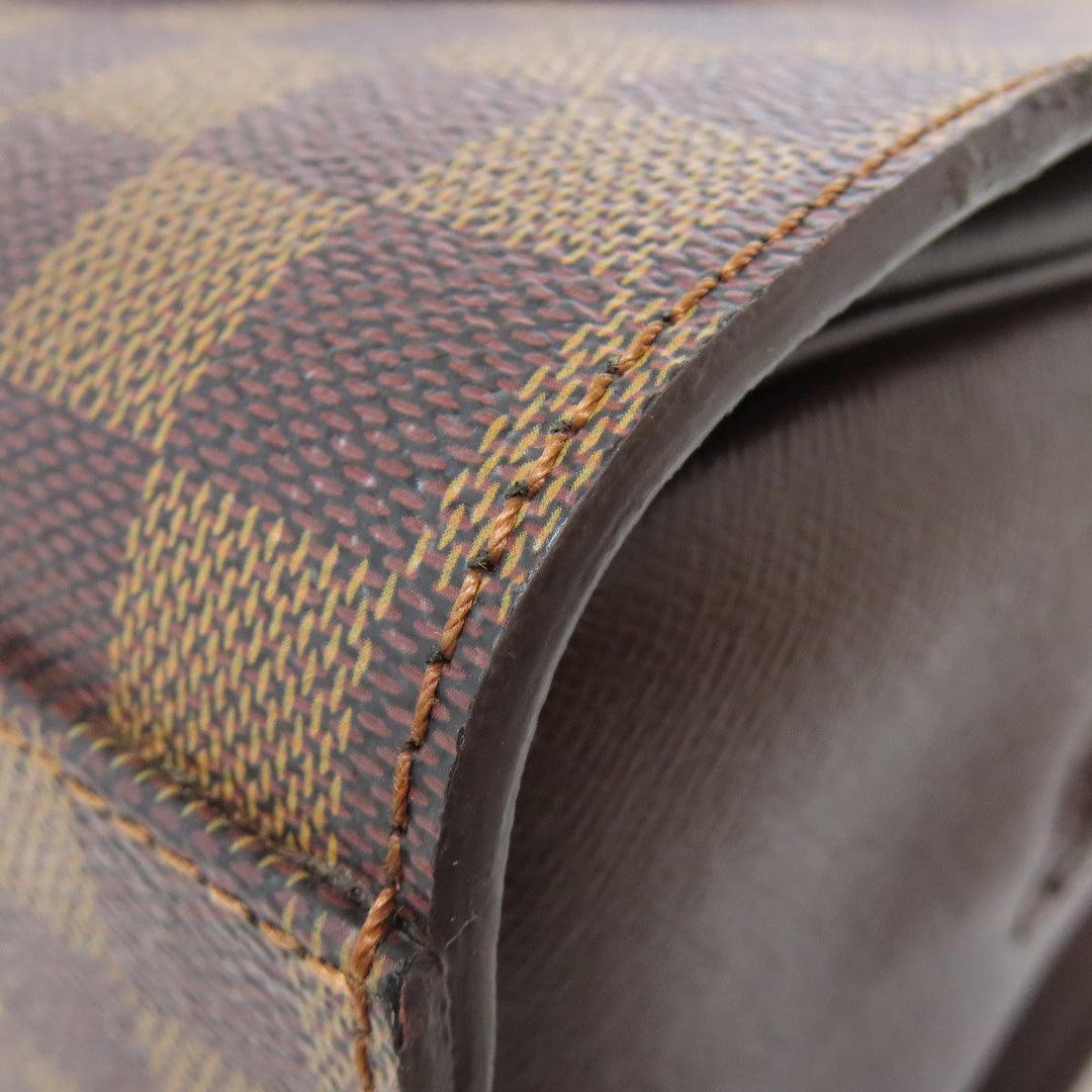 LOUIS VUITTON Handbag N51155 Damier canvas Brown Triana Women Used Authentic