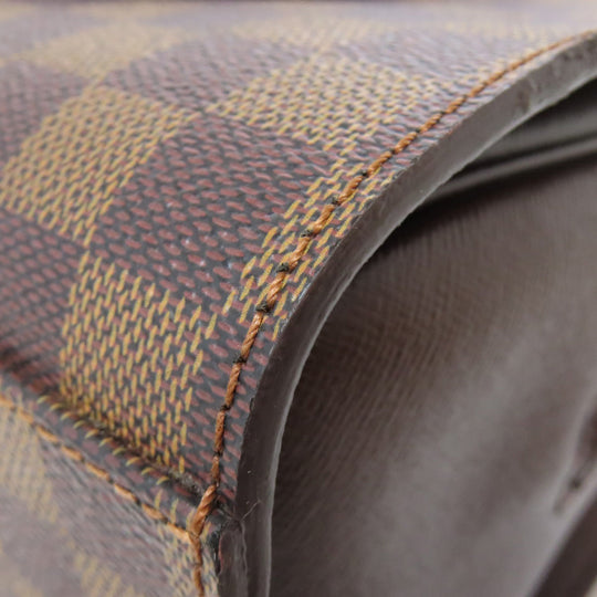 LOUIS VUITTON Handbag N51155 Damier canvas Brown Triana Women Used Authentic