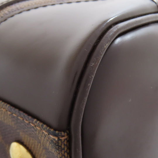LOUIS VUITTON Boston Duffel bag N52000 Damier canvas Brown Berkeley Women Used Authentic