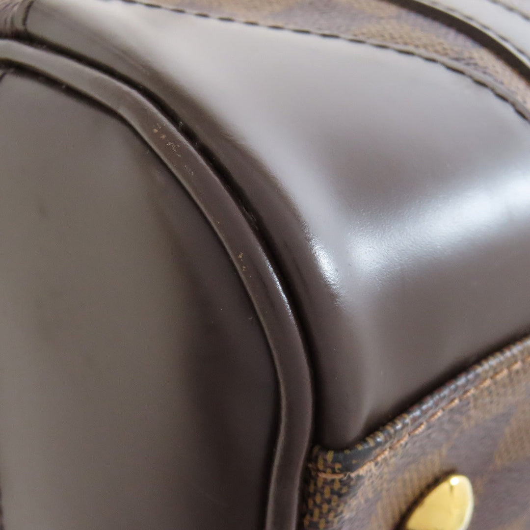 LOUIS VUITTON Boston Duffel bag N52000 Damier canvas Brown Berkeley Women Used Authentic