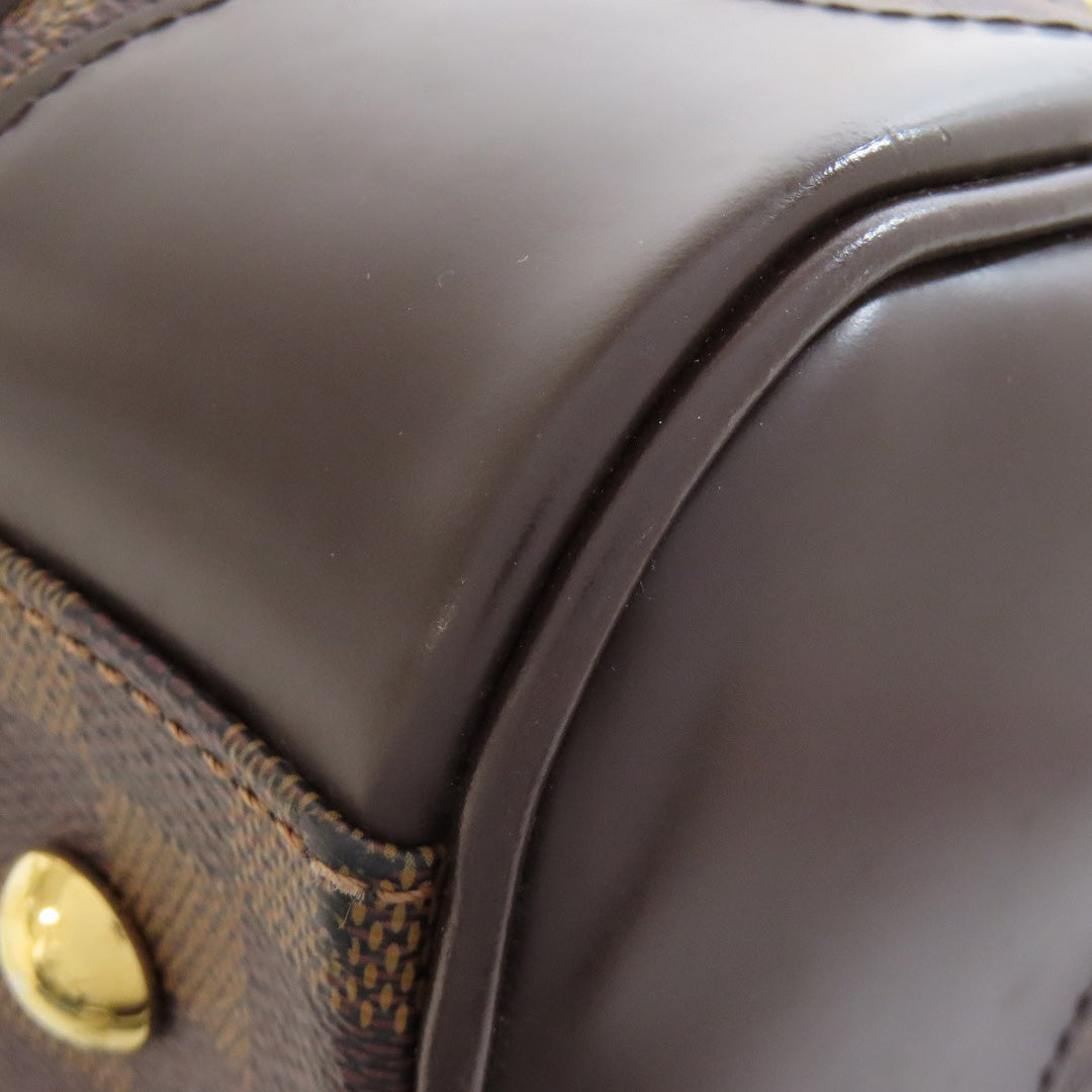 LOUIS VUITTON Boston Duffel bag N52000 Damier canvas Brown Berkeley Women Used Authentic