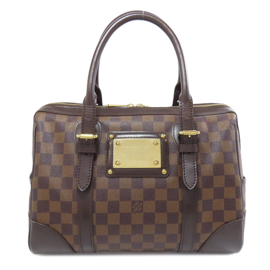 LOUIS VUITTON Boston Duffel bag N52000 Damier canvas Brown Berkeley Women Used Authentic
