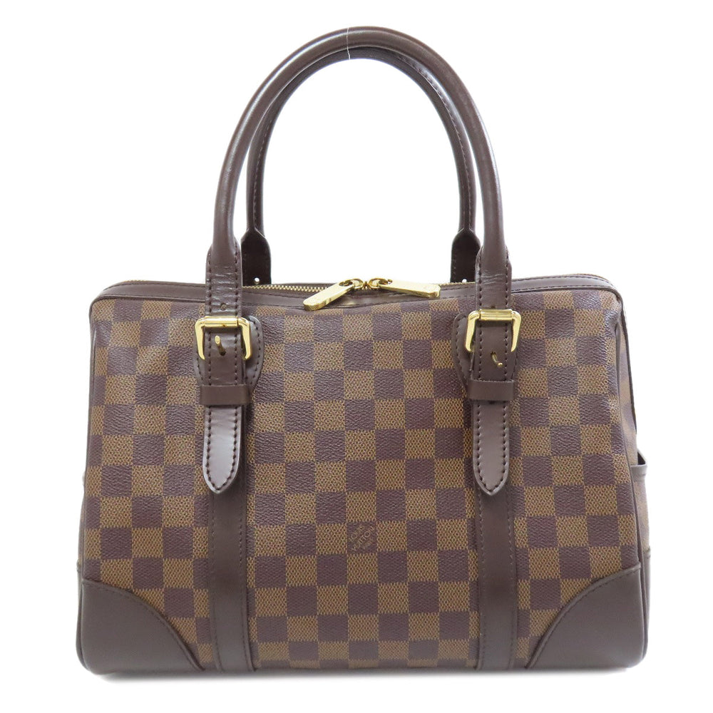 LOUIS VUITTON Boston Duffel bag N52000 Damier canvas Brown Berkeley Women Used Authentic