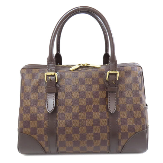 LOUIS VUITTON Boston Duffel bag N52000 Damier canvas Brown Berkeley Women Used Authentic