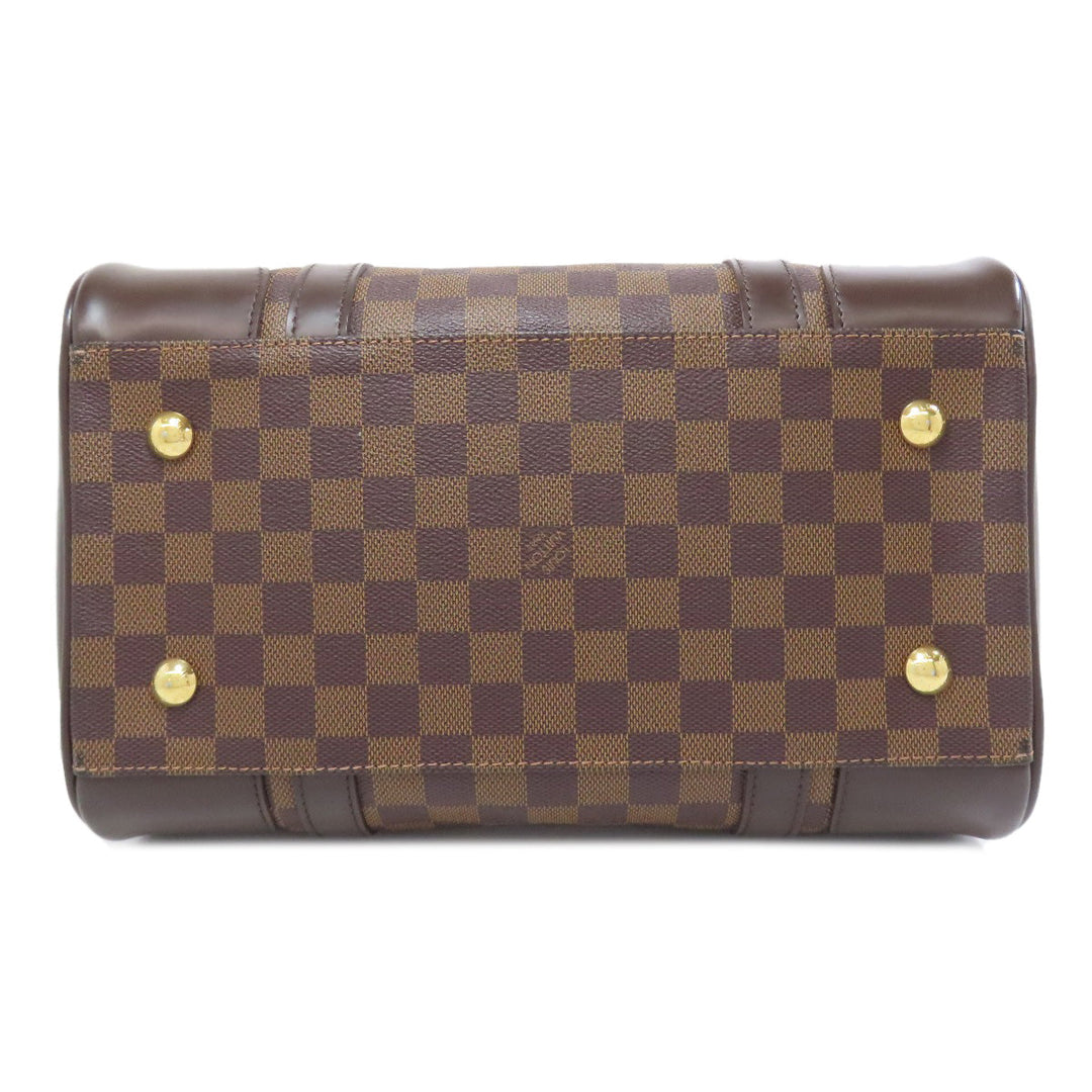 LOUIS VUITTON Boston Duffel bag N52000 Damier canvas Brown Berkeley Women Used Authentic