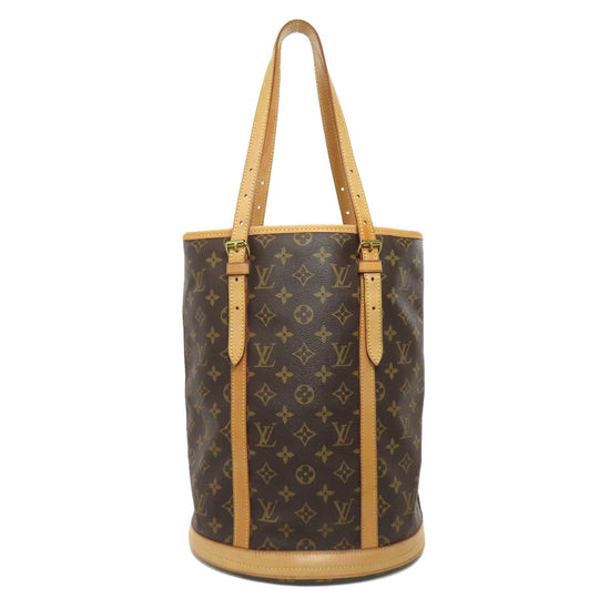 LOUIS VUITTON Tote Bag M42236 Monogram canvas Brown Bucket L Bucket GM Women Used Authentic