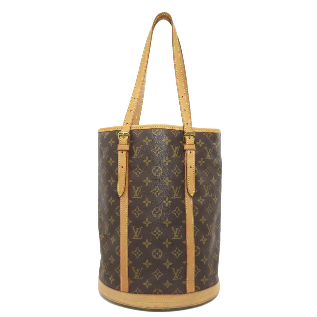 LOUIS VUITTON Tote Bag M42236 Monogram canvas Brown Bucket L Bucket GM Women Used Authentic