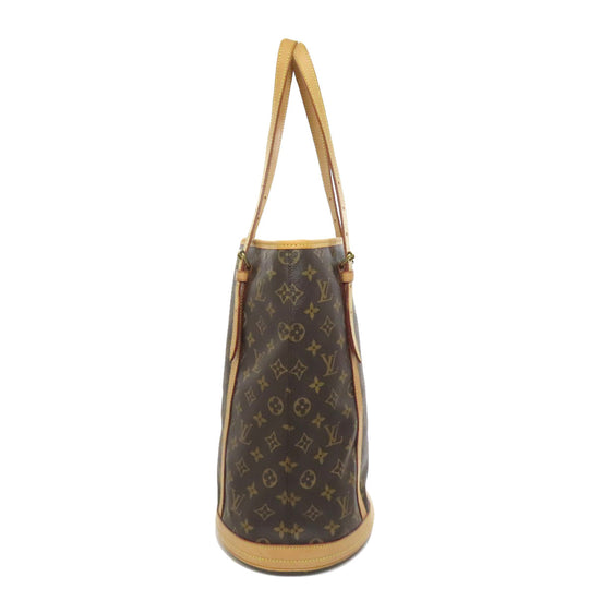 LOUIS VUITTON Tote Bag M42236 Monogram canvas Brown Bucket L Bucket GM Women Used Authentic