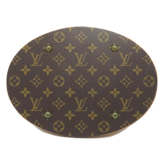 LOUIS VUITTON Tote Bag M42236 Monogram canvas Brown Bucket L Bucket GM Women Used Authentic