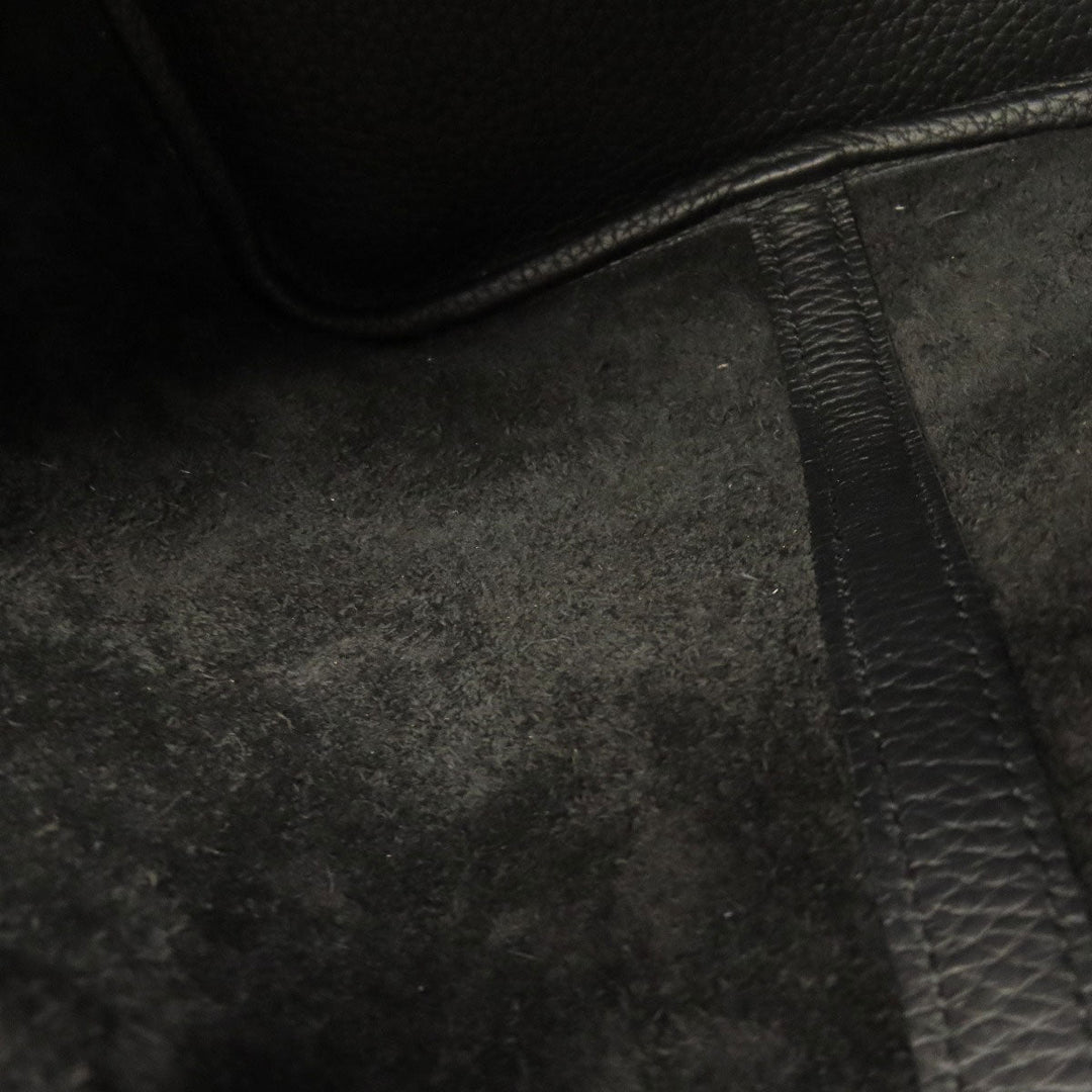 HERMES Handbag Taurillon Clemence black Picotin Lock MM SilverMetal Women Used Authentic