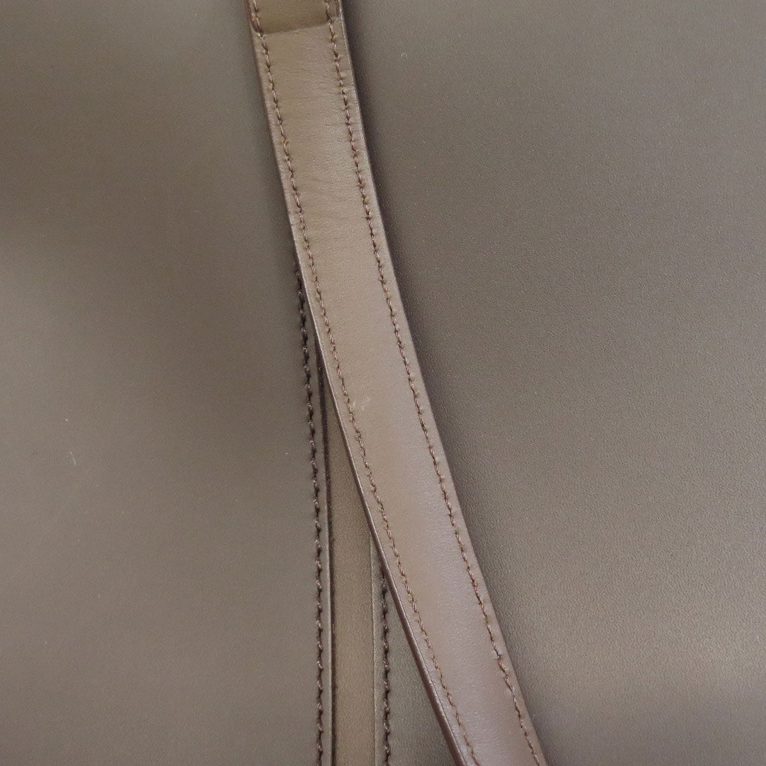 BURBERRY Tote Bag leather Brown logo