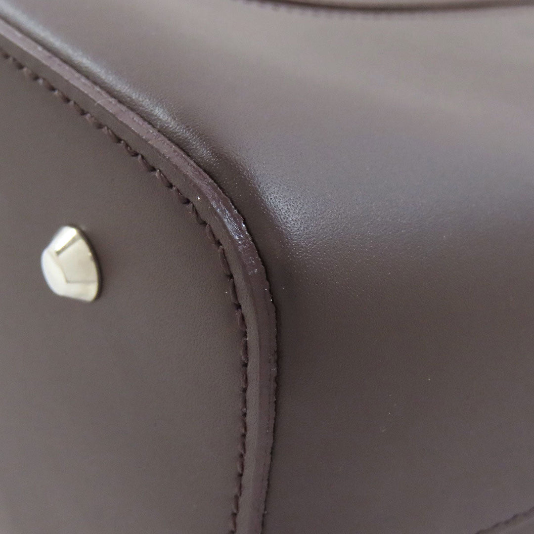 BURBERRY Tote Bag leather Brown logo