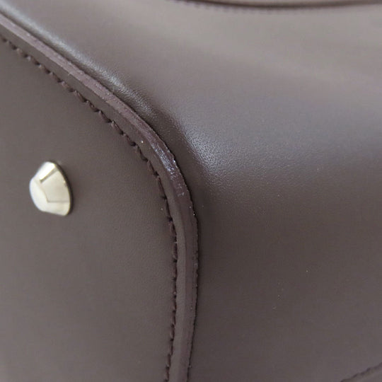 BURBERRY Tote Bag leather Brown logo