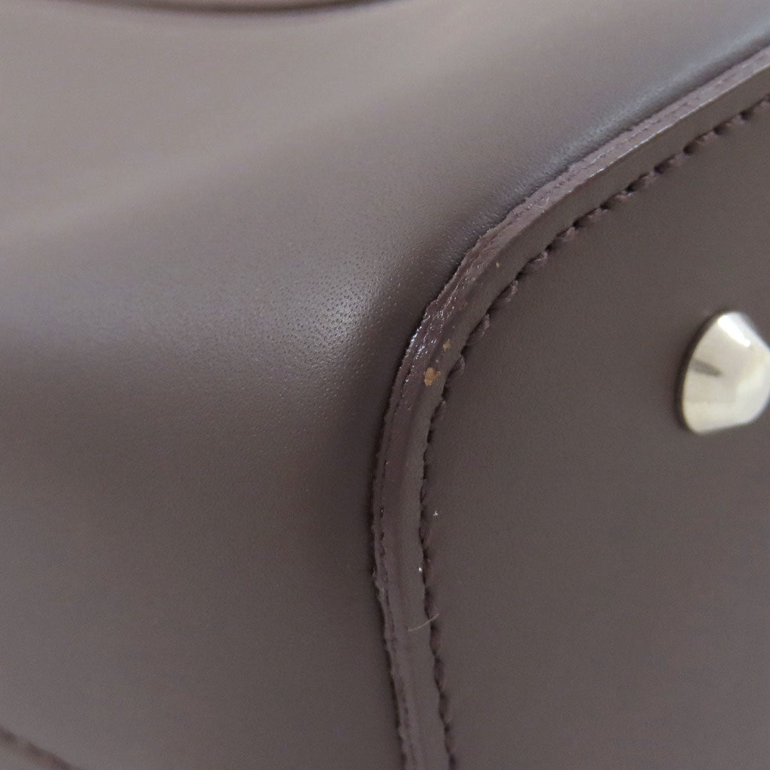 BURBERRY Tote Bag leather Brown logo