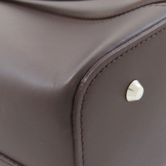 BURBERRY Tote Bag leather Brown logo