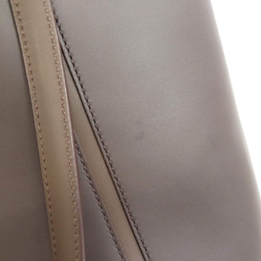 BURBERRY Tote Bag leather Brown logo