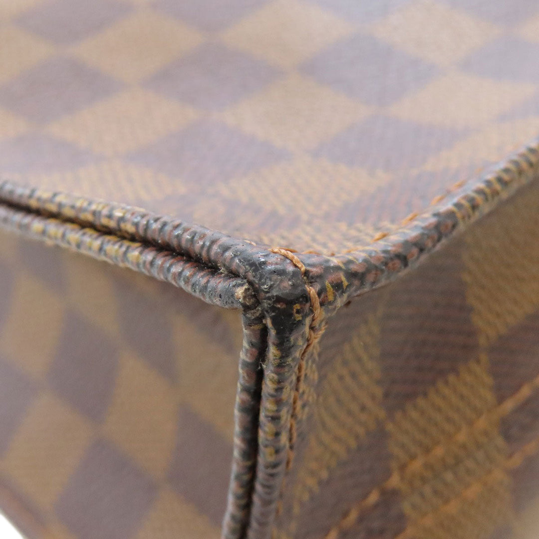 LOUIS VUITTON Handbag N51140 Damier canvas Brown Sac Plat Women Used Authentic