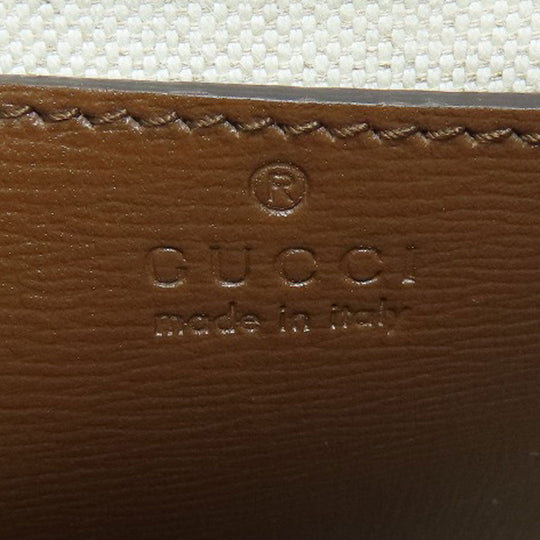 GUCCI Sling bag 696016 PVC Brown GG Supreme Women Used Authentic