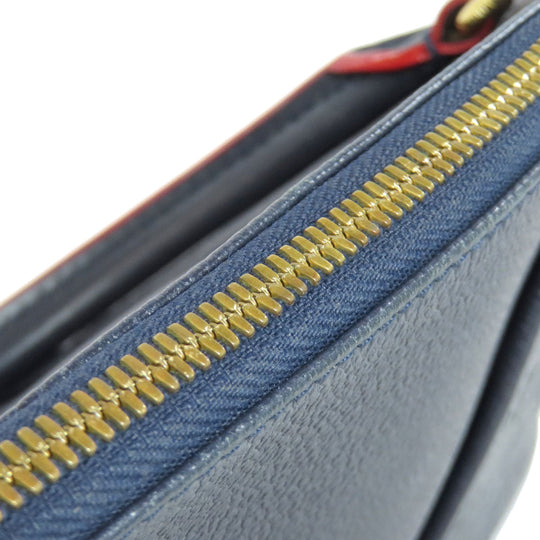 LOUIS VUITTON Handbag M44845 Ann Platt Navy V tote BB Women Used Authentic