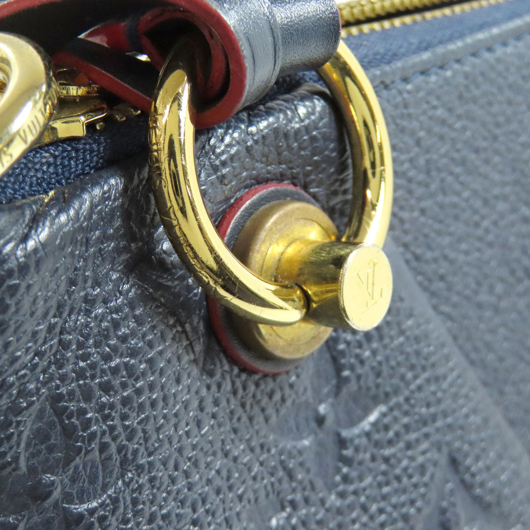 LOUIS VUITTON Handbag M44845 Ann Platt Navy V tote BB Women Used Authentic