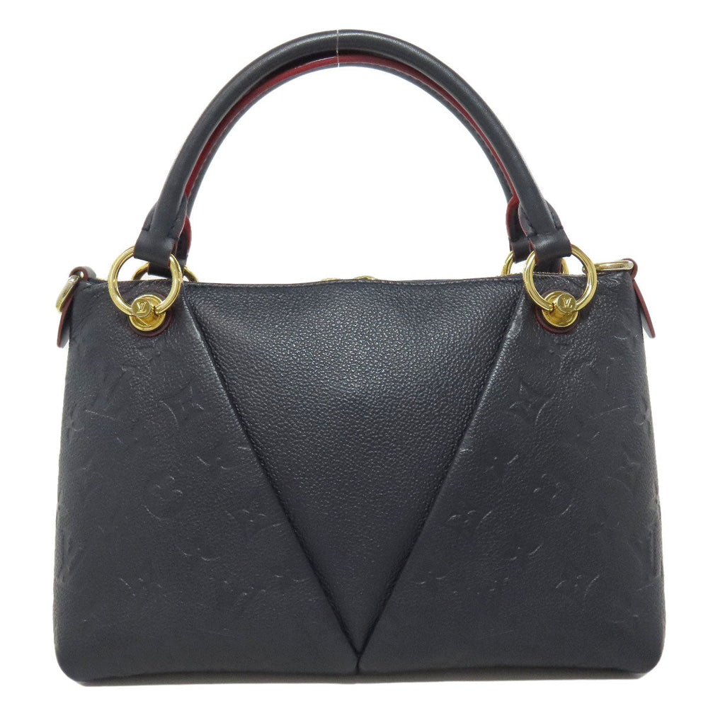 LOUIS VUITTON Handbag M44845 Ann Platt Navy V tote BB Women Used Authentic