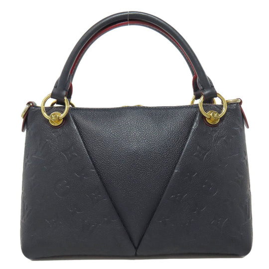 LOUIS VUITTON Handbag M44845 Ann Platt Navy V tote BB Women Used Authentic