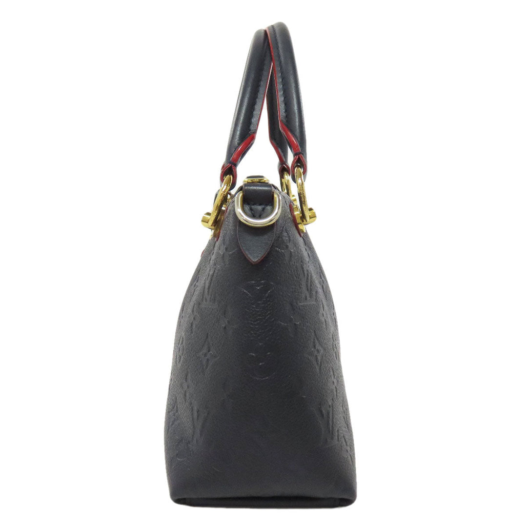 LOUIS VUITTON Handbag M44845 Ann Platt Navy V tote BB Women Used Authentic