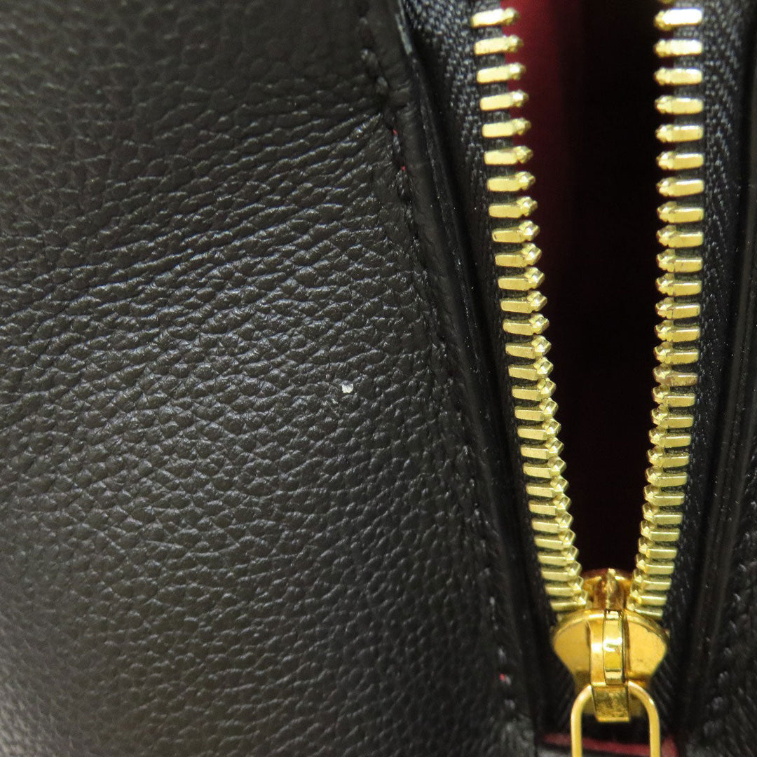 LOUIS VUITTON Handbag M45499 Ann Platt black Montaigne MM Women Used Authentic