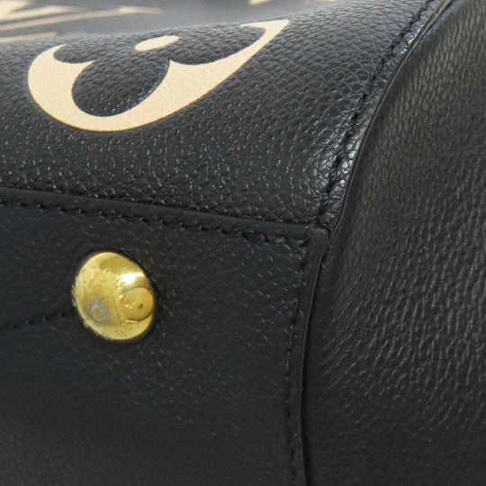 LOUIS VUITTON Handbag M45499 Ann Platt black Montaigne MM Women Used Authentic