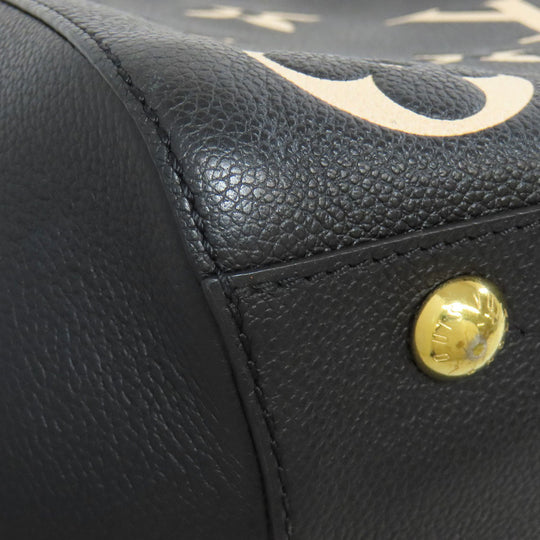 LOUIS VUITTON Handbag M45499 Ann Platt black Montaigne MM Women Used Authentic