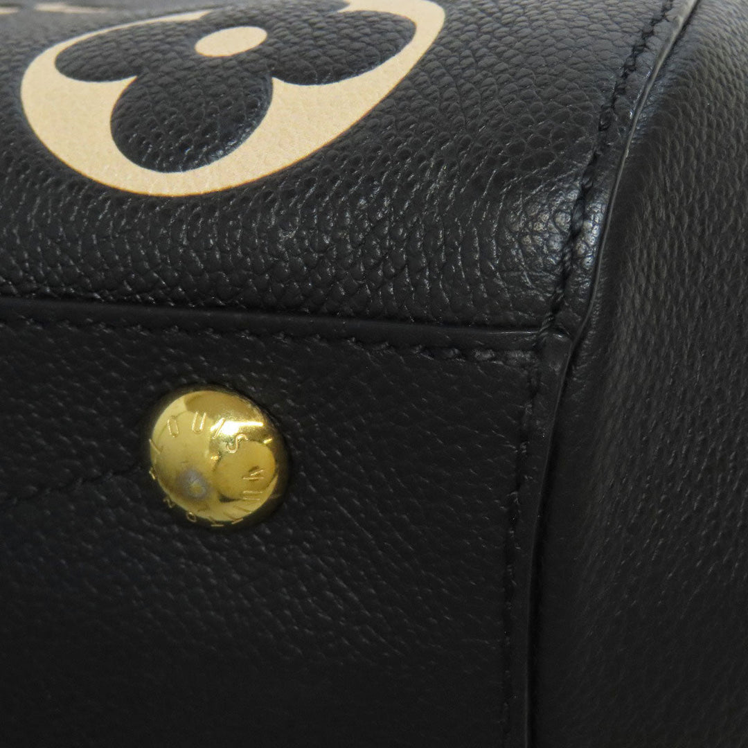 LOUIS VUITTON Handbag M45499 Ann Platt black Montaigne MM Women Used Authentic