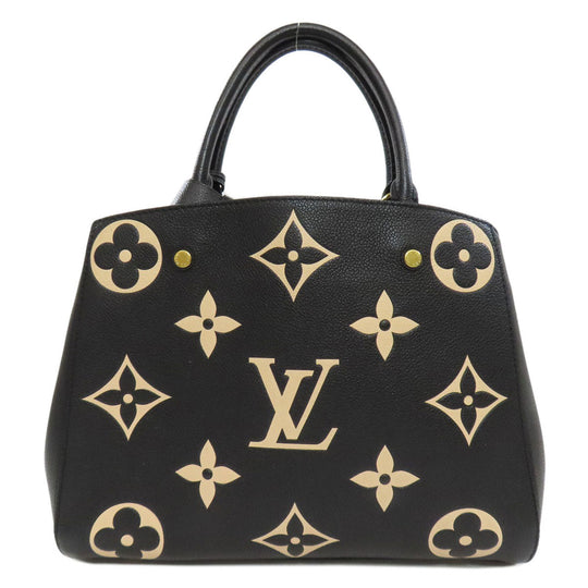 LOUIS VUITTON Handbag M45499 Ann Platt black Montaigne MM Women Used Authentic