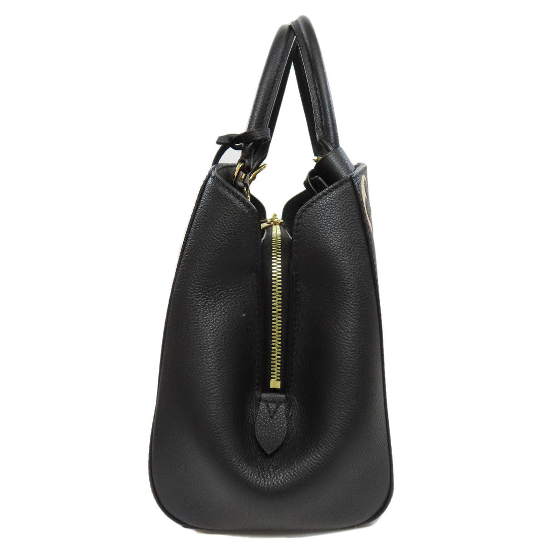 LOUIS VUITTON Handbag M45499 Ann Platt black Montaigne MM Women Used Authentic