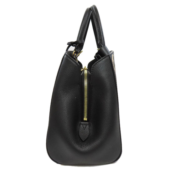 LOUIS VUITTON Handbag M45499 Ann Platt black Montaigne MM Women Used Authentic